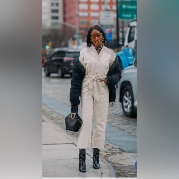 Danse Lente Black and Blue Patent Mini Johnny Bucket Bag - Picture 13 of 13